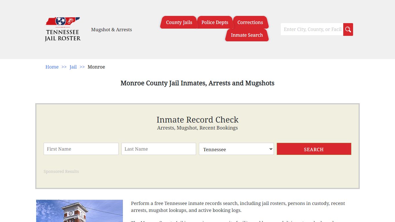 Monroe County Jail Inmates, Arrests and Mugshots - Jail Roster Search